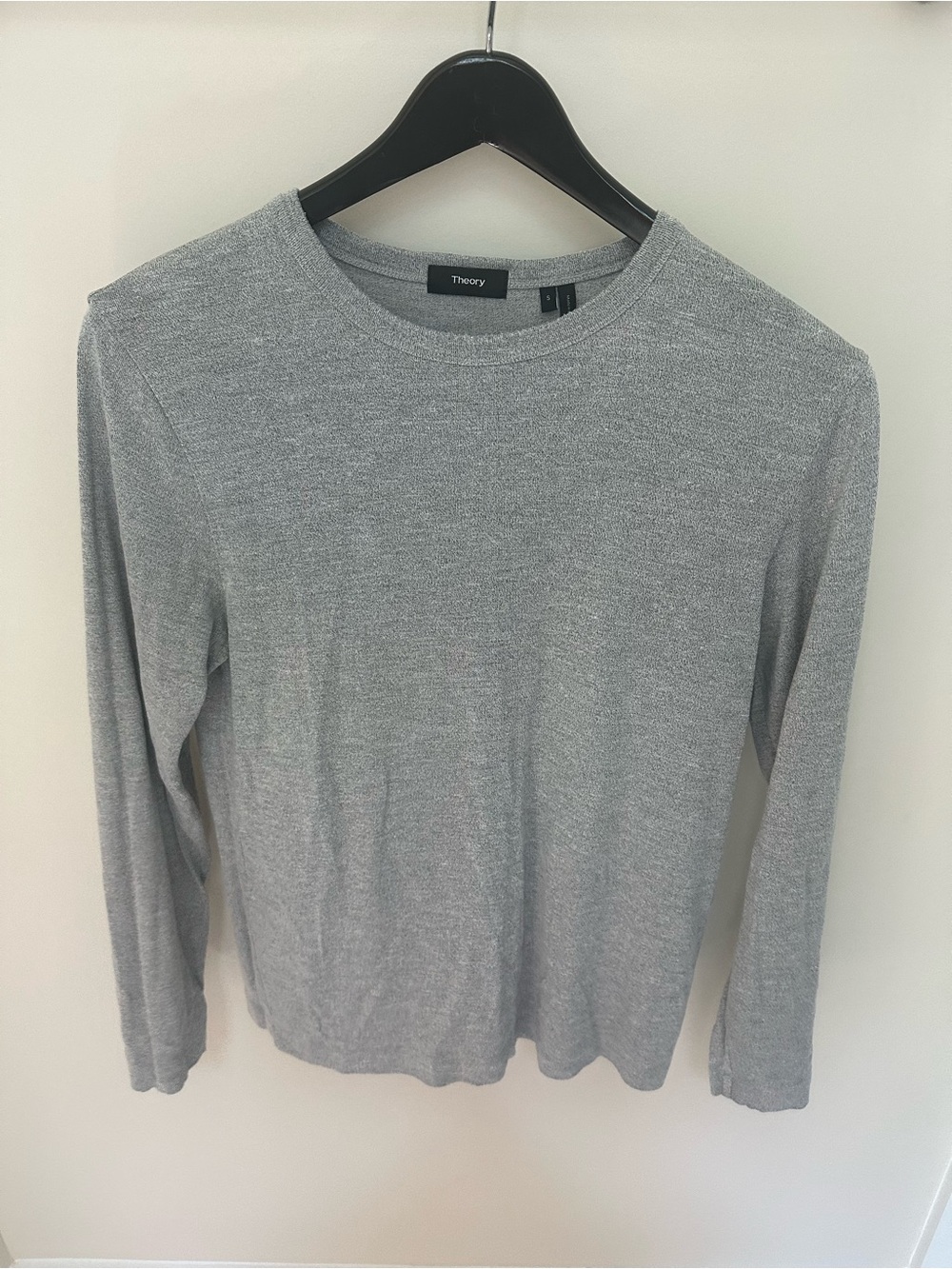 Theory Heather Gray Crewneck Pullover